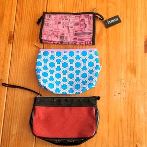 SET OF 3 Makeup Bags Redskin, Lancome, and Clinique.